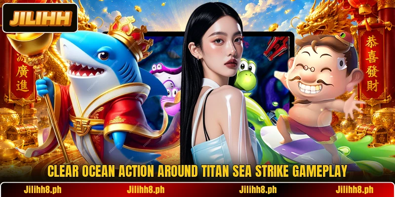 Clear ocean action around Titan Sea Strike gameplay Clear ocean action around Titan Sea Strike gameplay