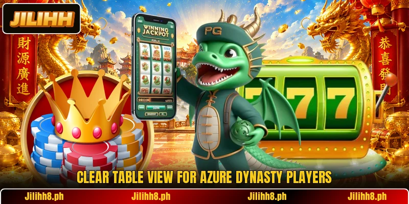 Clear table view for Azure Dynasty players Clear table view for Azure Dynasty players