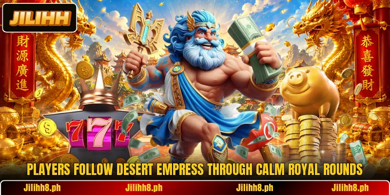 Players follow Desert Empress through calm royal rounds Players follow Desert Empress through calm royal rounds