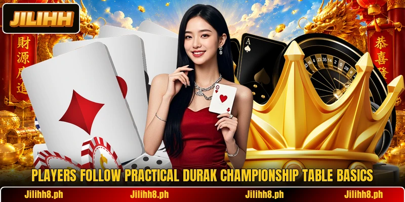 Players follow practical Durak Championship table basics Players follow practical Durak Championship table basics