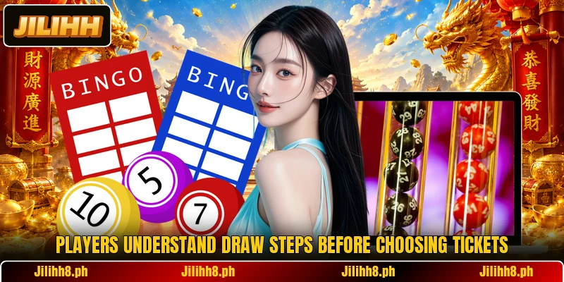 Players understand draw steps before choosing tickets Players understand draw steps before choosing tickets