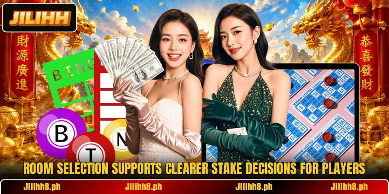 Room selection supports clearer stake decisions for players Room selection supports clearer stake decisions for players