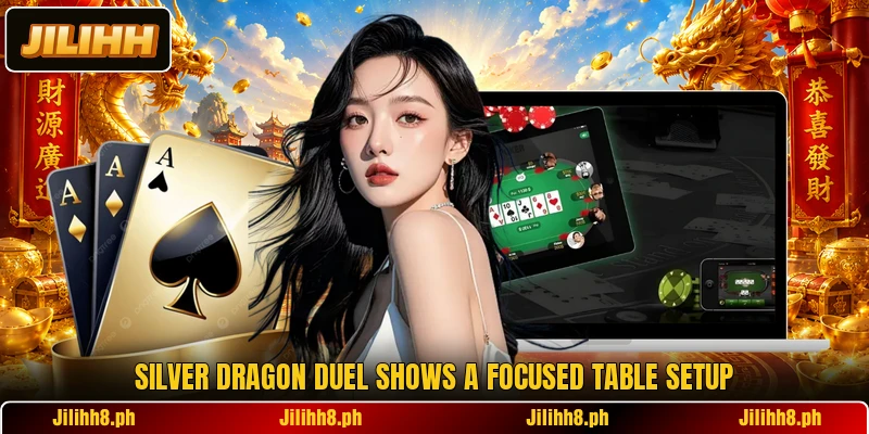 Silver Dragon Duel shows a focused table setup Silver Dragon Duel shows a focused table setup
