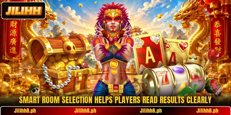 Smart room selection helps players read results clearly Smart room selection helps players read results clearly